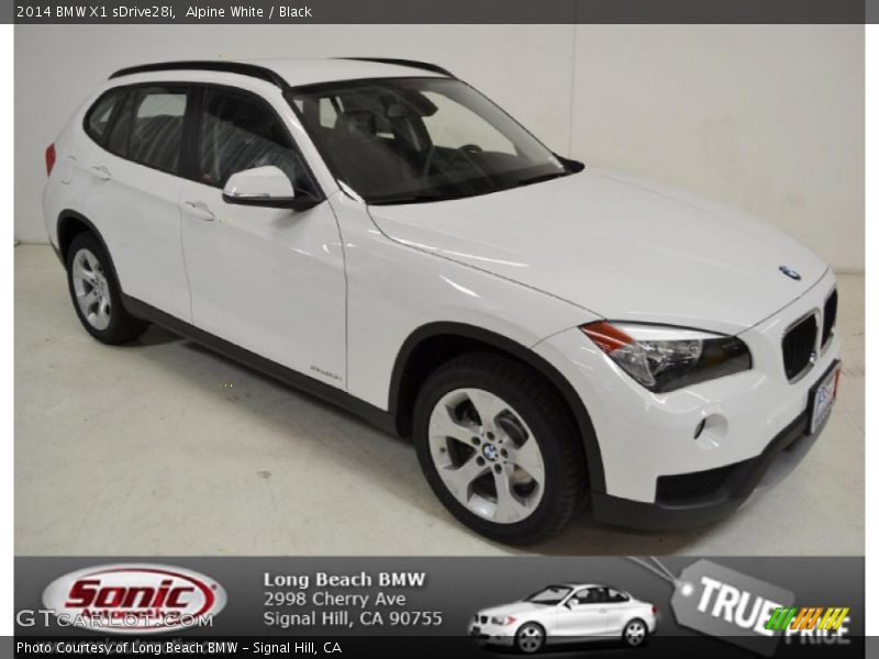 Alpine White / Black 2014 BMW X1 sDrive28i