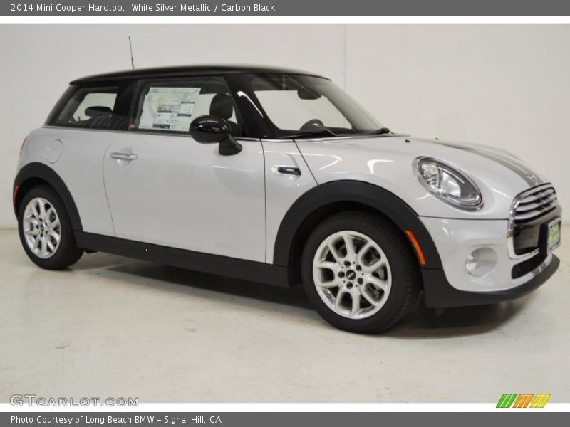 White Silver Metallic / Carbon Black 2014 Mini Cooper Hardtop