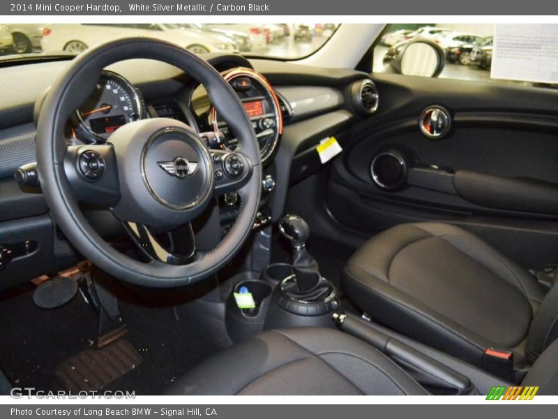 White Silver Metallic / Carbon Black 2014 Mini Cooper Hardtop