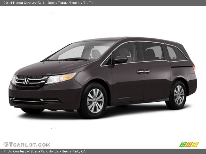 Smoky Topaz Metallic / Truffle 2014 Honda Odyssey EX-L