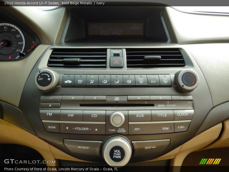 Bold Beige Metallic / Ivory 2010 Honda Accord LX-P Sedan