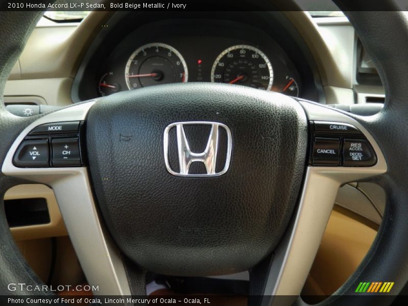 Bold Beige Metallic / Ivory 2010 Honda Accord LX-P Sedan