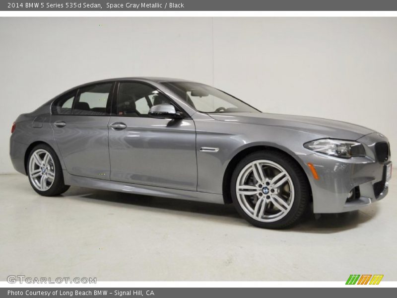 Space Gray Metallic / Black 2014 BMW 5 Series 535d Sedan