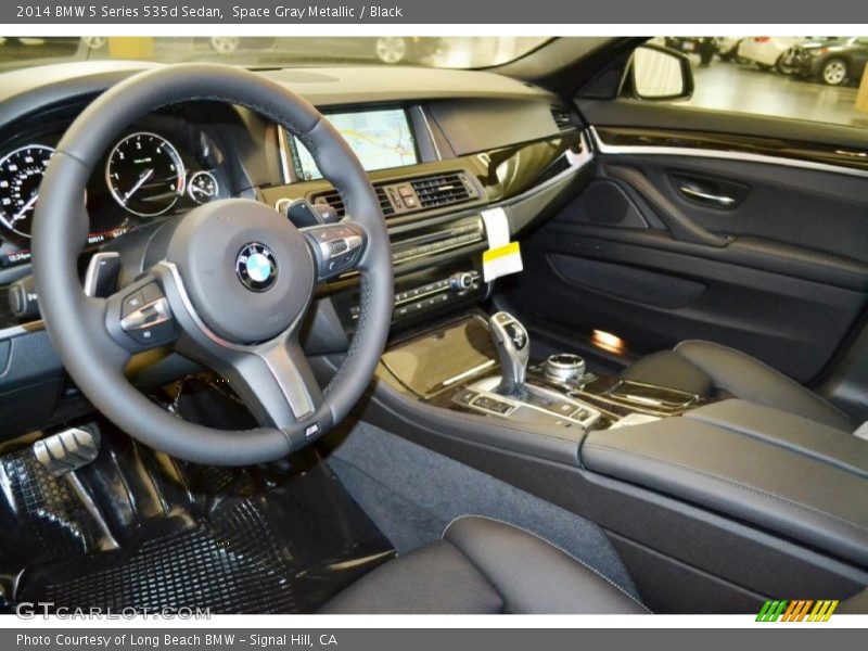 Space Gray Metallic / Black 2014 BMW 5 Series 535d Sedan