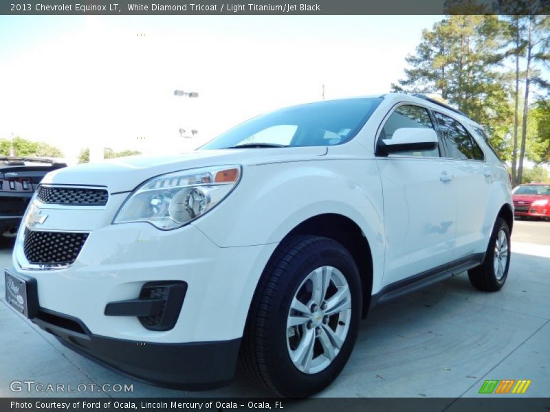 White Diamond Tricoat / Light Titanium/Jet Black 2013 Chevrolet Equinox LT