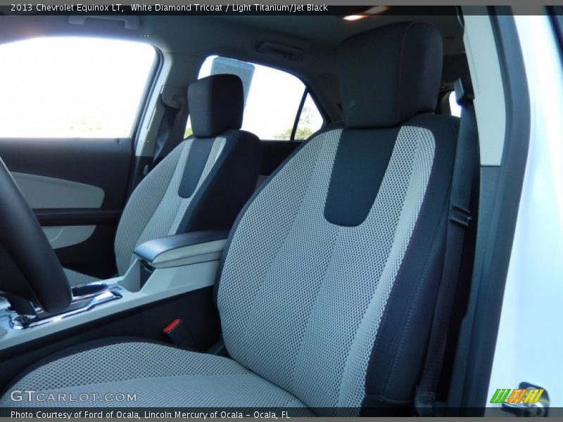 White Diamond Tricoat / Light Titanium/Jet Black 2013 Chevrolet Equinox LT