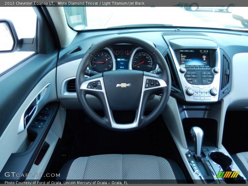 White Diamond Tricoat / Light Titanium/Jet Black 2013 Chevrolet Equinox LT