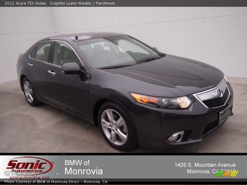 Graphite Luster Metallic / Parchment 2012 Acura TSX Sedan