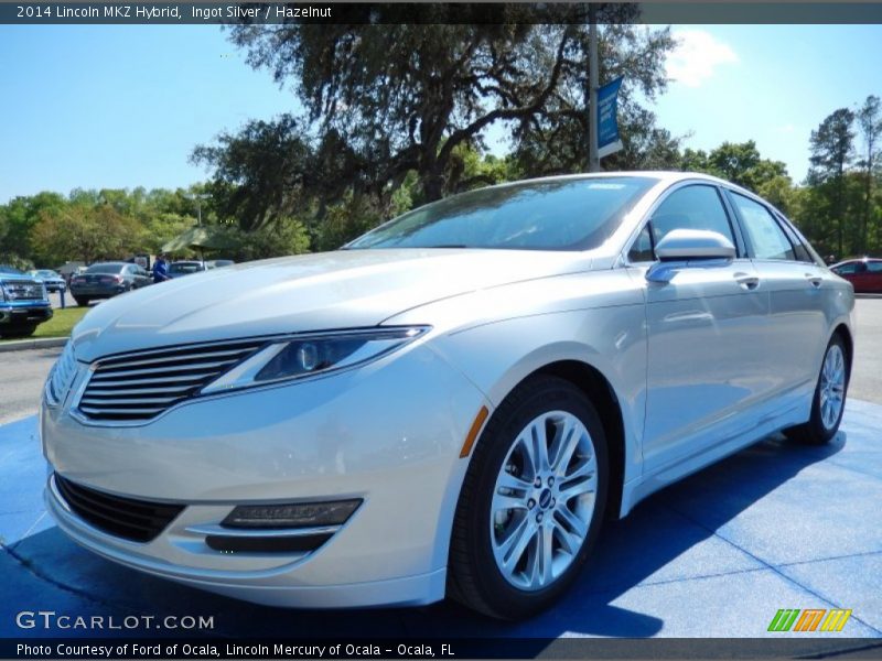 Ingot Silver / Hazelnut 2014 Lincoln MKZ Hybrid