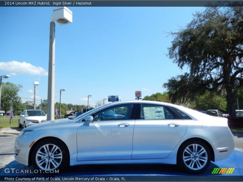 Ingot Silver / Hazelnut 2014 Lincoln MKZ Hybrid