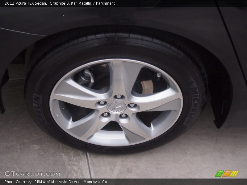Graphite Luster Metallic / Parchment 2012 Acura TSX Sedan