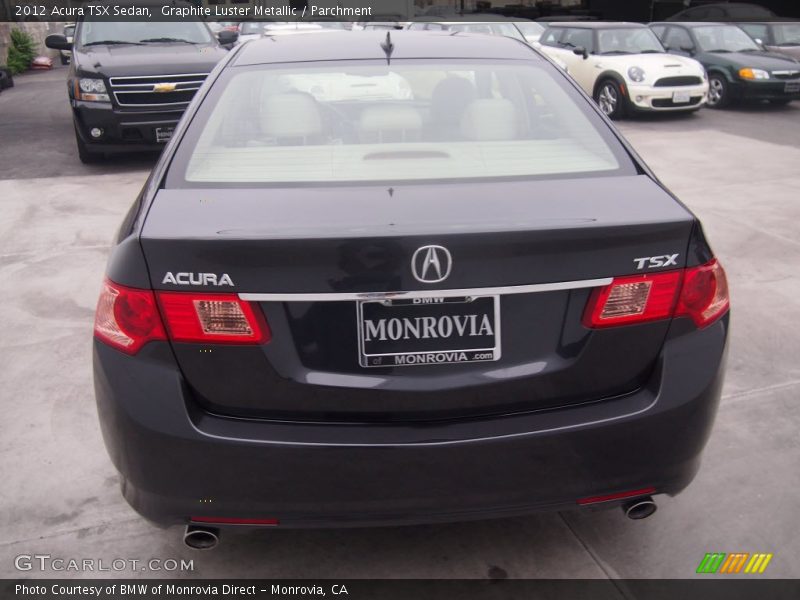 Graphite Luster Metallic / Parchment 2012 Acura TSX Sedan