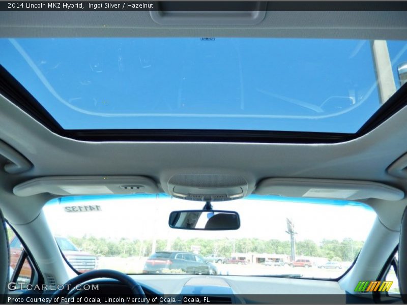 Ingot Silver / Hazelnut 2014 Lincoln MKZ Hybrid
