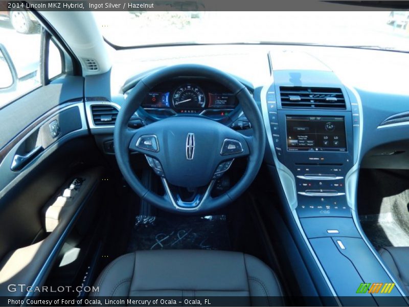 Ingot Silver / Hazelnut 2014 Lincoln MKZ Hybrid