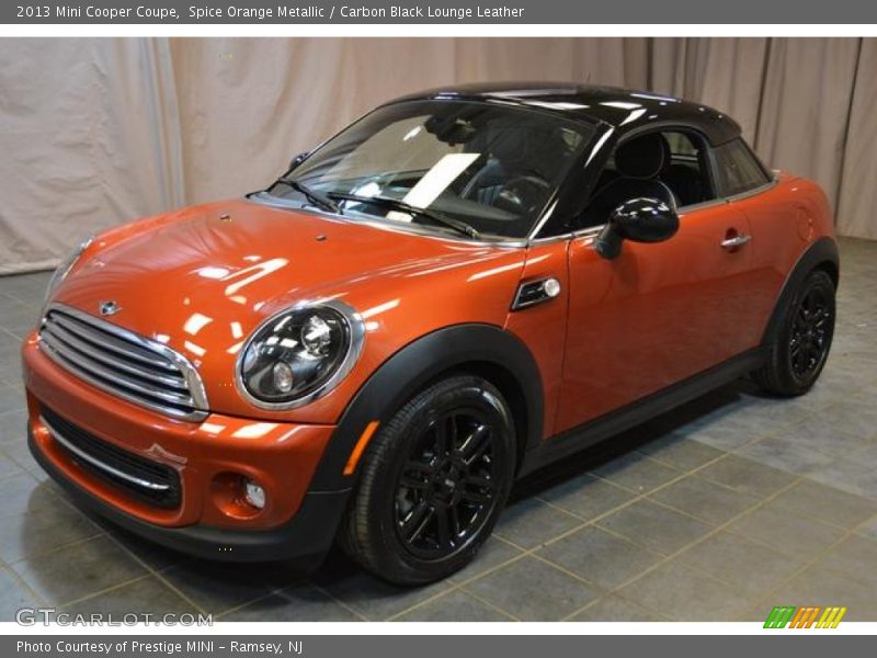 Spice Orange Metallic / Carbon Black Lounge Leather 2013 Mini Cooper Coupe