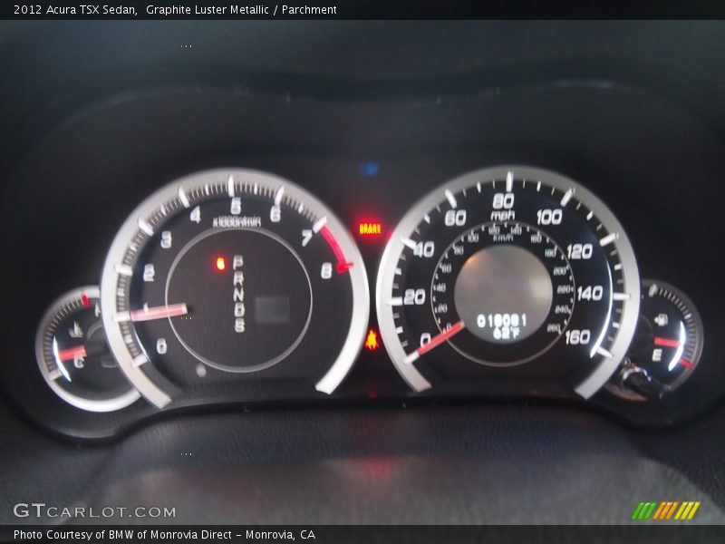 Graphite Luster Metallic / Parchment 2012 Acura TSX Sedan