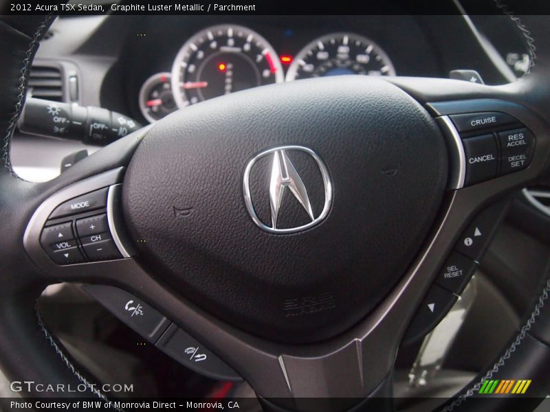 Graphite Luster Metallic / Parchment 2012 Acura TSX Sedan