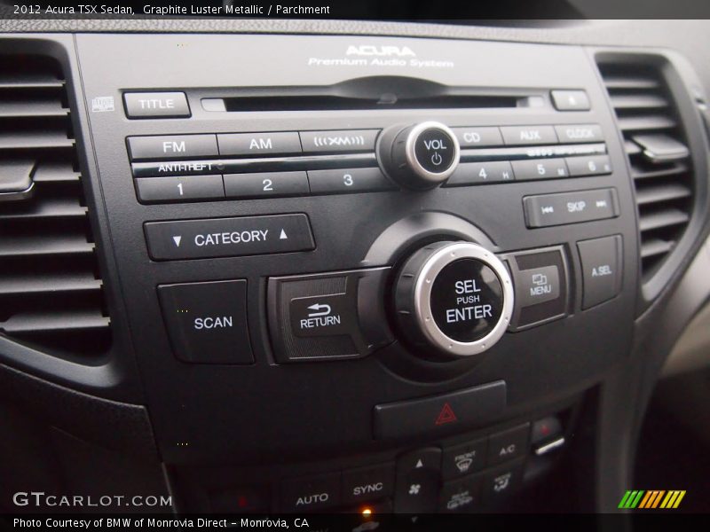 Graphite Luster Metallic / Parchment 2012 Acura TSX Sedan