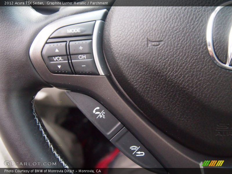 Graphite Luster Metallic / Parchment 2012 Acura TSX Sedan