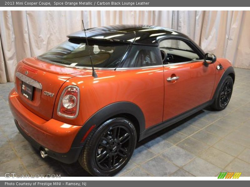 Spice Orange Metallic / Carbon Black Lounge Leather 2013 Mini Cooper Coupe