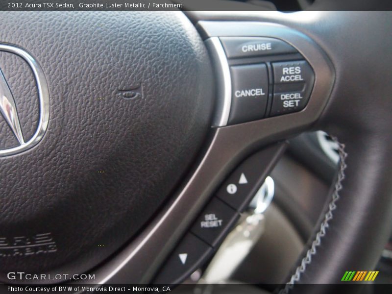 Graphite Luster Metallic / Parchment 2012 Acura TSX Sedan