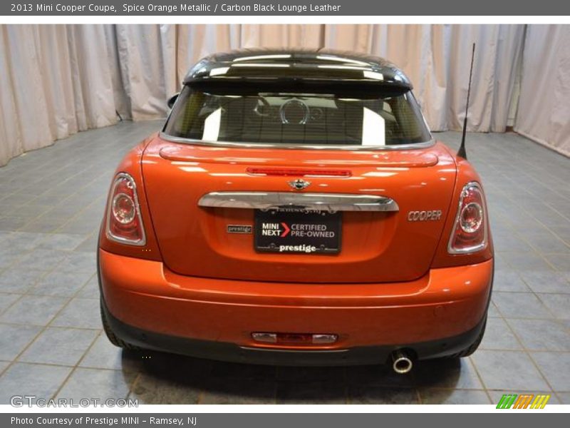 Spice Orange Metallic / Carbon Black Lounge Leather 2013 Mini Cooper Coupe