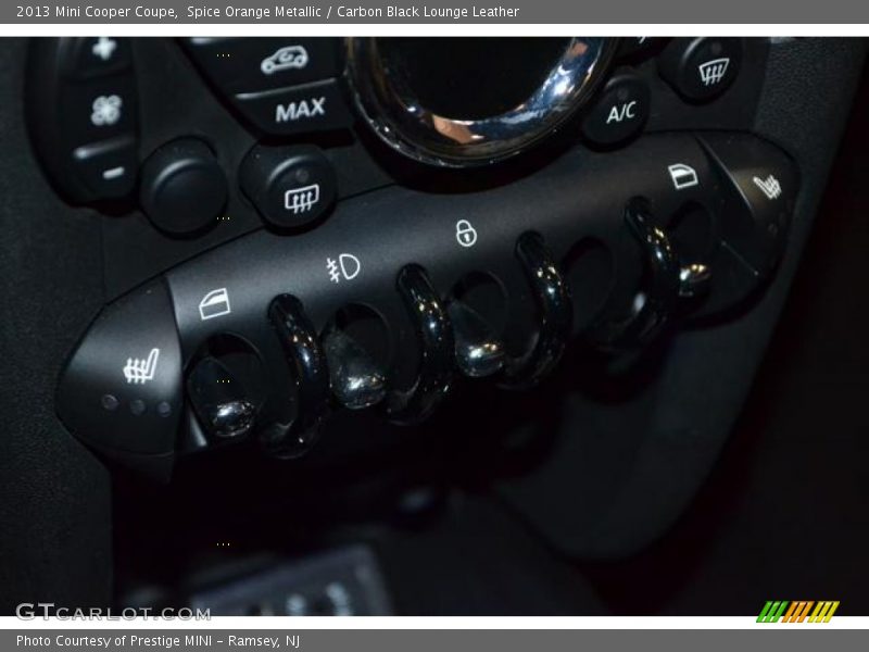 Spice Orange Metallic / Carbon Black Lounge Leather 2013 Mini Cooper Coupe