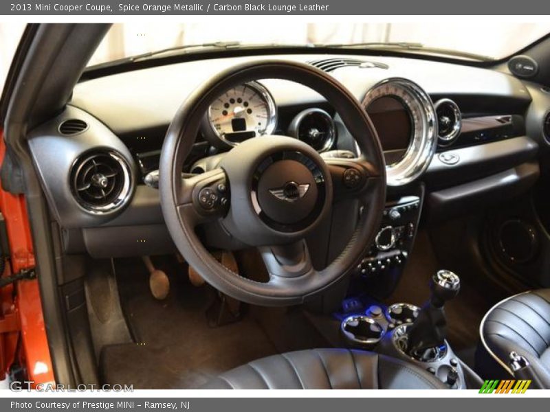 Spice Orange Metallic / Carbon Black Lounge Leather 2013 Mini Cooper Coupe