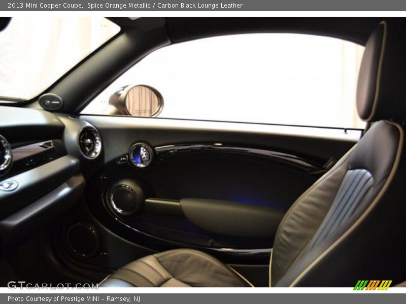 Spice Orange Metallic / Carbon Black Lounge Leather 2013 Mini Cooper Coupe