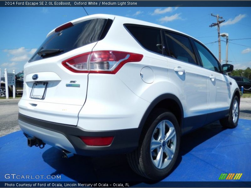 Oxford White / Medium Light Stone 2014 Ford Escape SE 2.0L EcoBoost