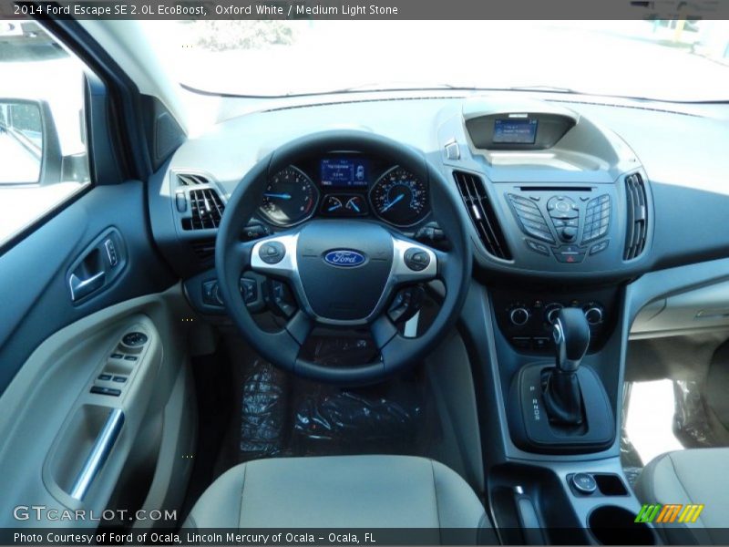 Oxford White / Medium Light Stone 2014 Ford Escape SE 2.0L EcoBoost
