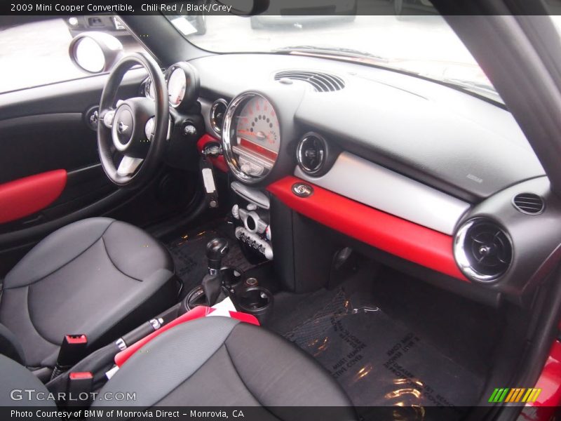 Chili Red / Black/Grey 2009 Mini Cooper Convertible