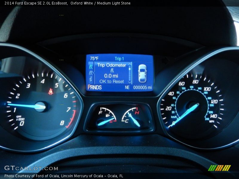 Oxford White / Medium Light Stone 2014 Ford Escape SE 2.0L EcoBoost