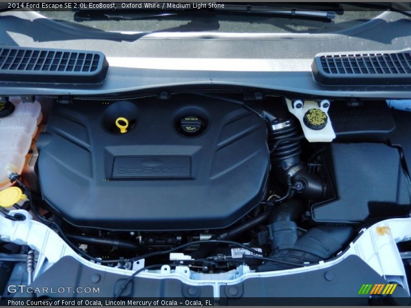Oxford White / Medium Light Stone 2014 Ford Escape SE 2.0L EcoBoost