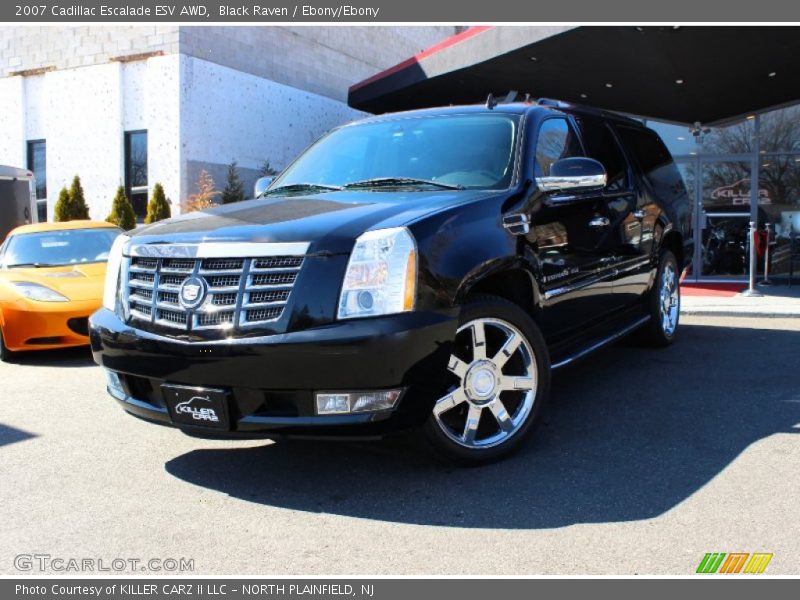 Black Raven / Ebony/Ebony 2007 Cadillac Escalade ESV AWD