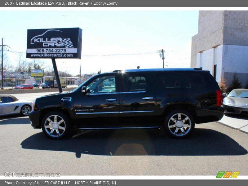Black Raven / Ebony/Ebony 2007 Cadillac Escalade ESV AWD