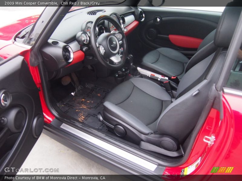 Chili Red / Black/Grey 2009 Mini Cooper Convertible