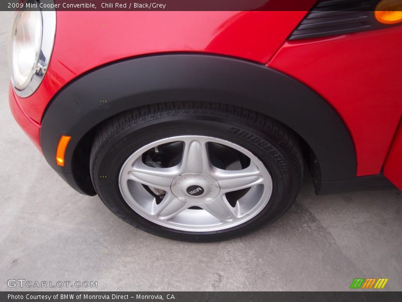 Chili Red / Black/Grey 2009 Mini Cooper Convertible