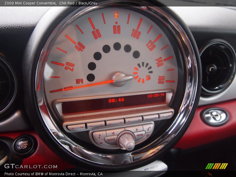 Chili Red / Black/Grey 2009 Mini Cooper Convertible