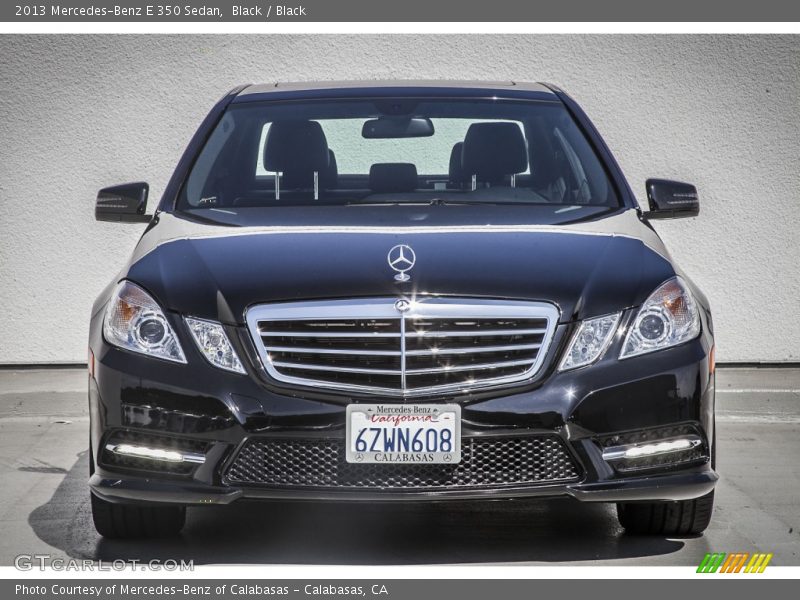 Black / Black 2013 Mercedes-Benz E 350 Sedan