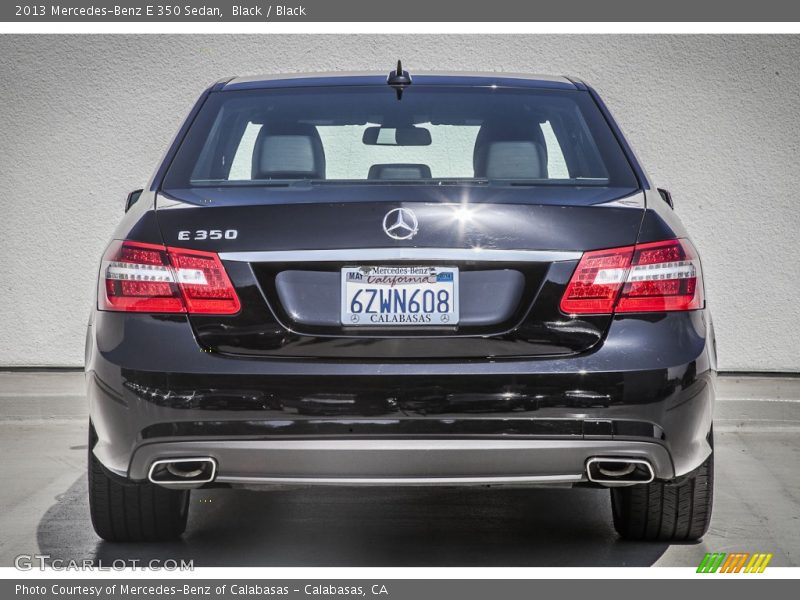 Black / Black 2013 Mercedes-Benz E 350 Sedan