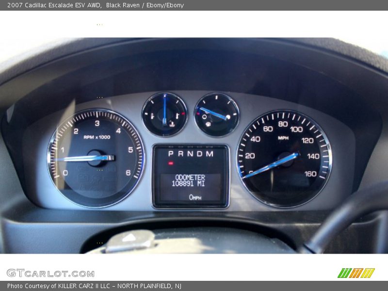 Black Raven / Ebony/Ebony 2007 Cadillac Escalade ESV AWD