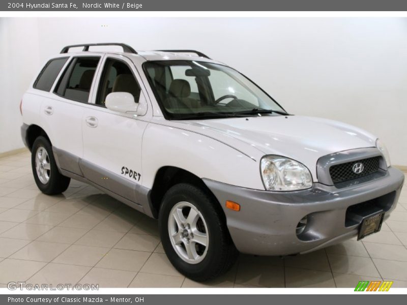 Nordic White / Beige 2004 Hyundai Santa Fe