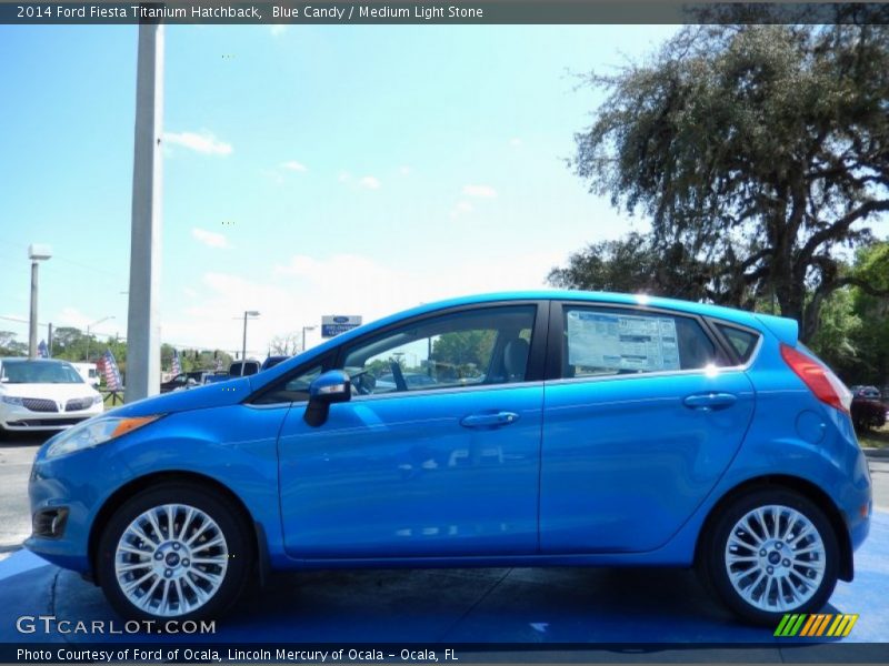  2014 Fiesta Titanium Hatchback Blue Candy