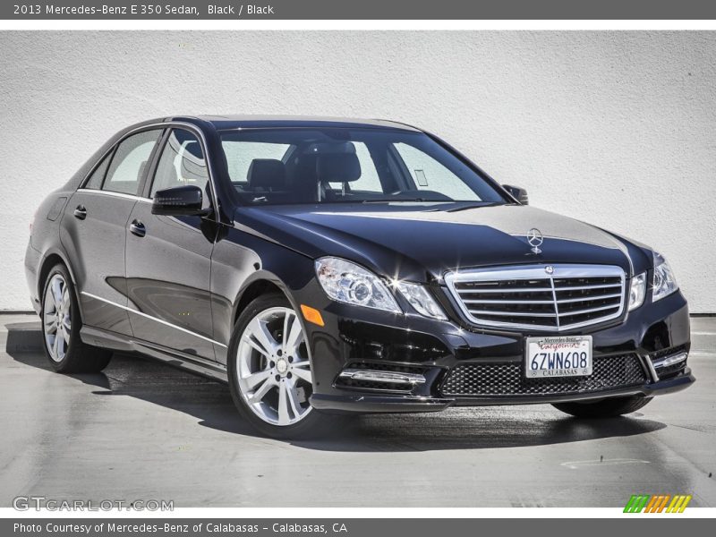 Black / Black 2013 Mercedes-Benz E 350 Sedan