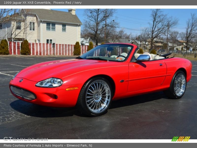 Phoenix Red / Ivory 1999 Jaguar XK XK8 Convertible
