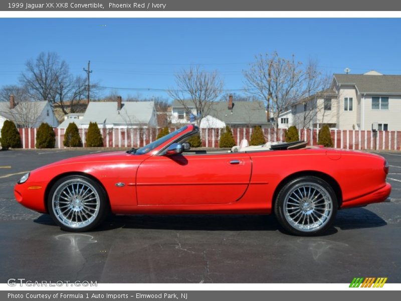 Phoenix Red / Ivory 1999 Jaguar XK XK8 Convertible