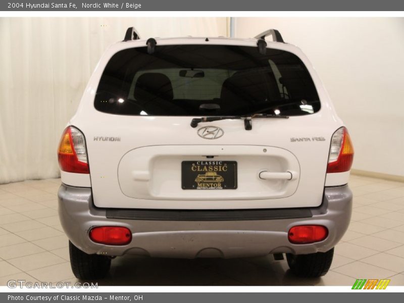 Nordic White / Beige 2004 Hyundai Santa Fe