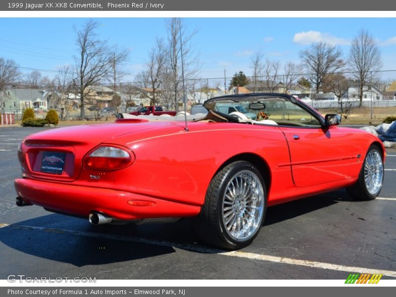 Phoenix Red / Ivory 1999 Jaguar XK XK8 Convertible