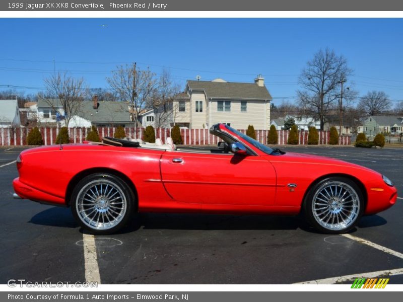 Phoenix Red / Ivory 1999 Jaguar XK XK8 Convertible